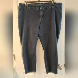 Torrid Dark Denim Trouser Ankle Skinny Crop Pants — Size 22R